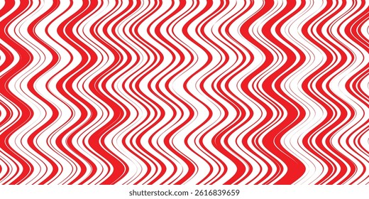 simple red tweak smooth wave line pattern.