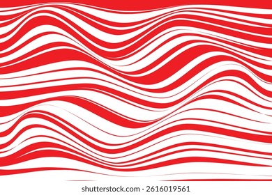 simple red tweak wave line pattern.
