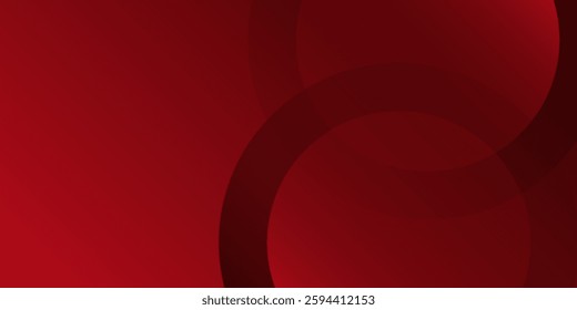 Simple red wavy background. Dynamic shapes composition. Vector illustration abstract