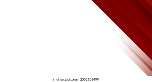 Fondo de presentación de negocios de rayas abstractas rojas y blancas simples
