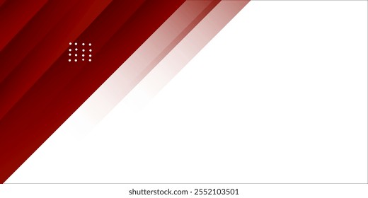 Simple red and white abstract stripe business presentation background