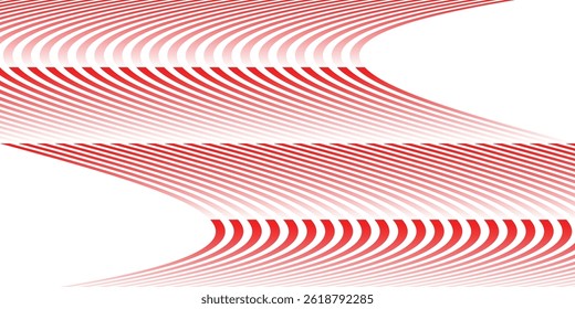 simple red, white gradient flag line pattern.