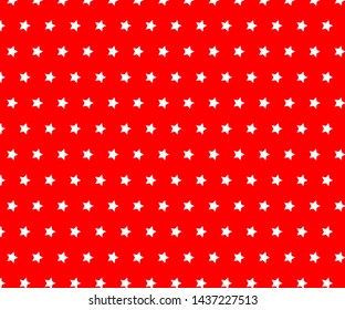 Simple red and white star pattern background vector. Labor Day, 4th of July, Columbus Day, Veteran's Day 