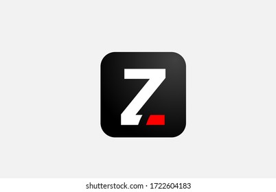 diseño de icono del logotipo de la letra Z en rojo simple para empresas y negocios