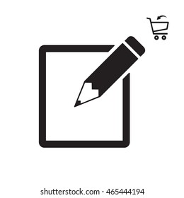 Simple registration  icon. Flat design.