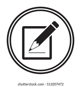 Simple registration icon, vector. Flat design.