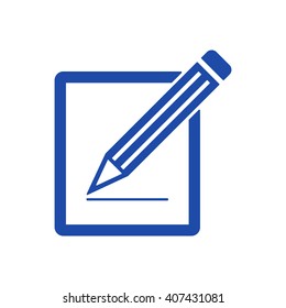 Simple registration  icon, vector illustration. Flat design style
