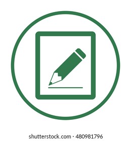 Simple registration  icon,vector. Flat design.