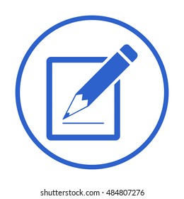 Simple registration  icon,vector. Flat design.