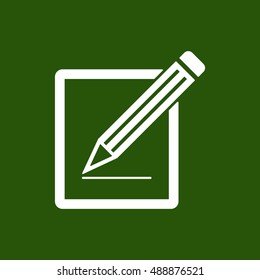 Simple registration  icon,vector. Flat design.