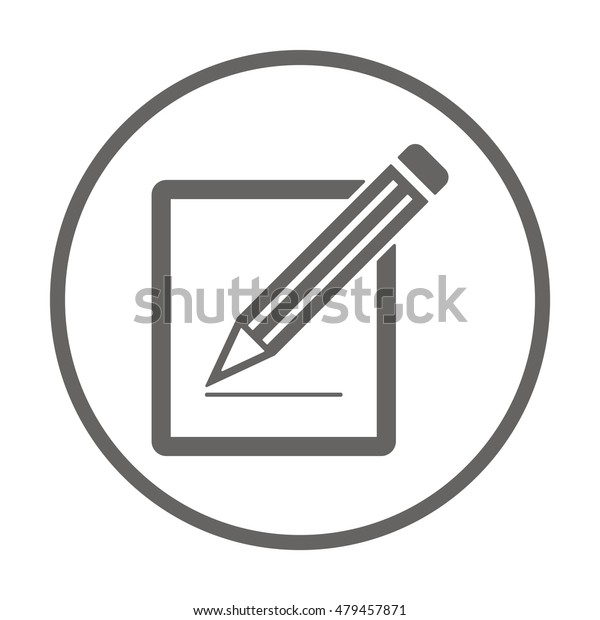 Simple Registration Iconvector Flat Design Stock Vector (Royalty Free