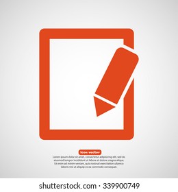 Simple registration vector icon 10 EPS