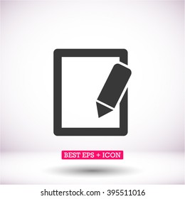 Simple registration vector icon 10 EPS