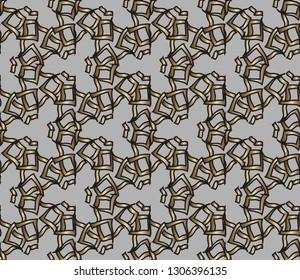 Simple regular background. Abstract repeat backdrop. Design for decor, prints, textile, furniture, cloth, digital Modern solution for finishing the rooms with metal mosaics. Vector illustration 