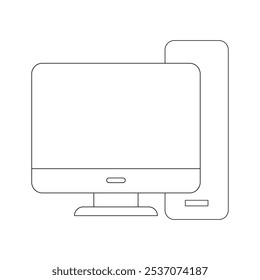 Icono de línea de Vector relacionado simple. Contiene iconos como reuniones de negocios, lugar de trabajo, edificio de oficinas, recepción y más. Trazo editable. Ilustración vectorial estilo plano Eps 10. 