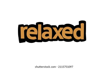 simple RELAXED writing text design