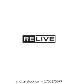 A Simple Relive Wordmark Logo Design