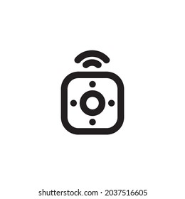 Simple remote icon isolated of line style. Vector illustration.