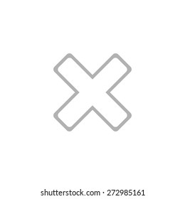 Simple removal icon in the form of a cross.