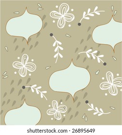 simple repeated floral wallpaper