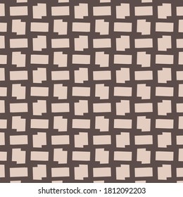 Simple repeated pattern with one or two rectangles. Abstract grid background