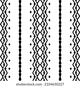 Simple repeating monochrome pattern. Abstract texture for fabric print, card, table cloth, furniture, banner, cover, invitation, decoration, wrapping.seamless repeating pattern. Black and white color.