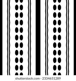 Simple repeating monochrome pattern. Abstract texture for fabric print, card, table cloth, furniture, banner, cover, invitation, decoration, wrapping.seamless repeating pattern. Black and white color.