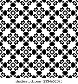 Patrón monocromo simple de repetición. Textura abstracta para impresión de tela, tarjeta, mantel de mesa, mobiliario, banner, cubierta, invitación, decoración, envoltura.patrón repitiendo sin fisuras. Color blanco y negro.