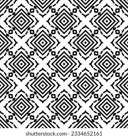 Simple repeating monochrome pattern. Abstract texture for fabric print, card, table cloth, furniture, banner, cover, invitation, decoration, wrapping.seamless repeating pattern. Black and white color.