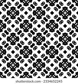 Simple repeating monochrome pattern. Abstract texture for fabric print, card, table cloth, furniture, banner, cover, invitation, decoration, wrapping.seamless repeating pattern. Black and white color.