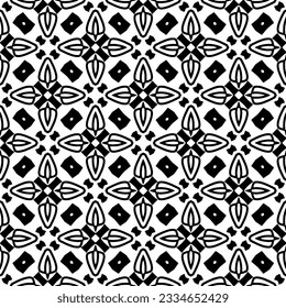 Patrón monocromo simple de repetición. Textura abstracta para impresión de tela, tarjeta, mantel de mesa, mobiliario, banner, cubierta, invitación, decoración, envoltura.patrón repitiendo sin fisuras. Color blanco y negro.