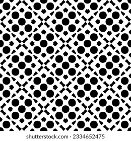 Simple repeating monochrome pattern. Abstract texture for fabric print, card, table cloth, furniture, banner, cover, invitation, decoration, wrapping.seamless repeating pattern. Black and white color.