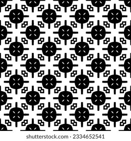 Simple repeating monochrome pattern. Abstract texture for fabric print, card, table cloth, furniture, banner, cover, invitation, decoration, wrapping.seamless repeating pattern. Black and white color.