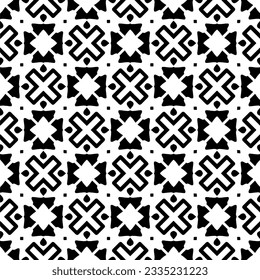 Simple repeating monochrome pattern. Abstract texture for fabric print, card, table cloth, furniture, banner, cover, invitation, decoration, wrapping.seamless repeating pattern. Black and white color.