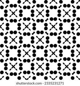 Simple repeating monochrome pattern. Abstract texture for fabric print, card, table cloth, furniture, banner, cover, invitation, decoration, wrapping.seamless repeating pattern. Black and white color.