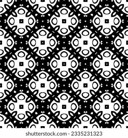 Simple repeating monochrome pattern. Abstract texture for fabric print, card, table cloth, furniture, banner, cover, invitation, decoration, wrapping.seamless repeating pattern. Black and white color.
