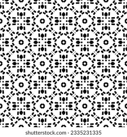 Simple repeating monochrome pattern. Abstract texture for fabric print, card, table cloth, furniture, banner, cover, invitation, decoration, wrapping.seamless repeating pattern. Black and white color.