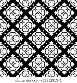 Simple repeating monochrome pattern. Abstract texture for fabric print, card, table cloth, furniture, banner, cover, invitation, decoration, wrapping.seamless repeating pattern. Black and white color.