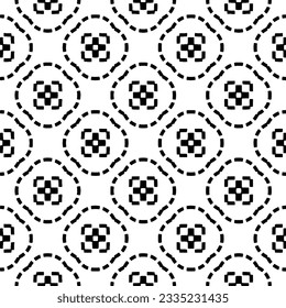 Simple repeating monochrome pattern. Abstract texture for fabric print, card, table cloth, furniture, banner, cover, invitation, decoration, wrapping.seamless repeating pattern. Black and white color.