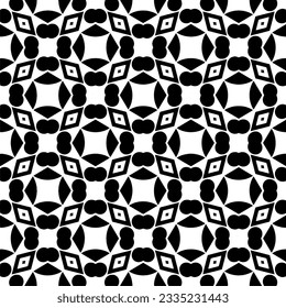 Simple repeating monochrome pattern. Abstract texture for fabric print, card, table cloth, furniture, banner, cover, invitation, decoration, wrapping.seamless repeating pattern. Black and white color.