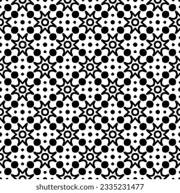 Simple repeating monochrome pattern. Abstract texture for fabric print, card, table cloth, furniture, banner, cover, invitation, decoration, wrapping.seamless repeating pattern. Black and white color.