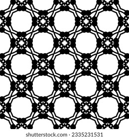 Simple repeating monochrome pattern. Abstract texture for fabric print, card, table cloth, furniture, banner, cover, invitation, decoration, wrapping.seamless repeating pattern. Black and white color.