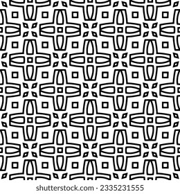 Simple repeating monochrome pattern. Abstract texture for fabric print, card, table cloth, furniture, banner, cover, invitation, decoration, wrapping.seamless repeating pattern. Black and white color.