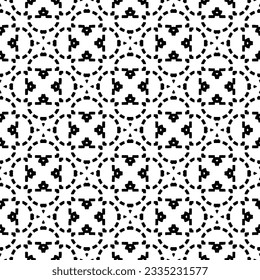 Simple repeating monochrome pattern. Abstract texture for fabric print, card, table cloth, furniture, banner, cover, invitation, decoration, wrapping.seamless repeating pattern. Black and white color.