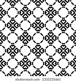 Patrón monocromo simple de repetición. Textura abstracta para impresión de tela, tarjeta, mantel de mesa, mobiliario, banner, cubierta, invitación, decoración, envoltura.patrón repitiendo sin fisuras. Color blanco y negro.