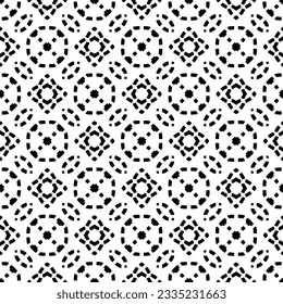 Simple repeating monochrome pattern. Abstract texture for fabric print, card, table cloth, furniture, banner, cover, invitation, decoration, wrapping.seamless repeating pattern. Black and white color.