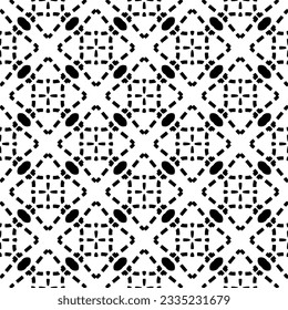 Simple repeating monochrome pattern. Abstract texture for fabric print, card, table cloth, furniture, banner, cover, invitation, decoration, wrapping.seamless repeating pattern. Black and white color.