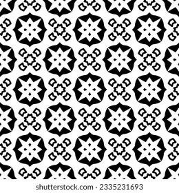 Simple repeating monochrome pattern. Abstract texture for fabric print, card, table cloth, furniture, banner, cover, invitation, decoration, wrapping.seamless repeating pattern. Black and white color.