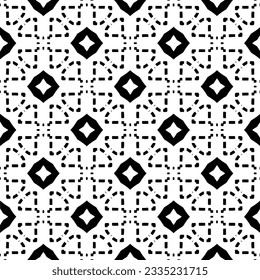 Simple repeating monochrome pattern. Abstract texture for fabric print, card, table cloth, furniture, banner, cover, invitation, decoration, wrapping.seamless repeating pattern. Black and white color.