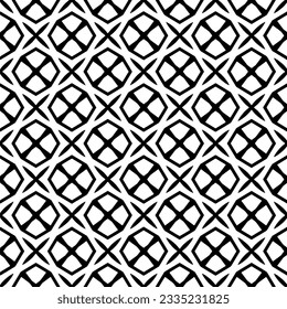 Simple repeating monochrome pattern. Abstract texture for fabric print, card, table cloth, furniture, banner, cover, invitation, decoration, wrapping.seamless repeating pattern. Black and white color.